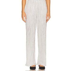NWT Alembika Relaxed Wide Leg Pants Silver Crinkle 20 Toni Plus New Textured 7